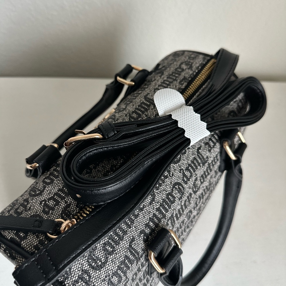 Juicy Couture Black Beige/ Liquorice Freshly Picked Satchel - Picture 4 of 4